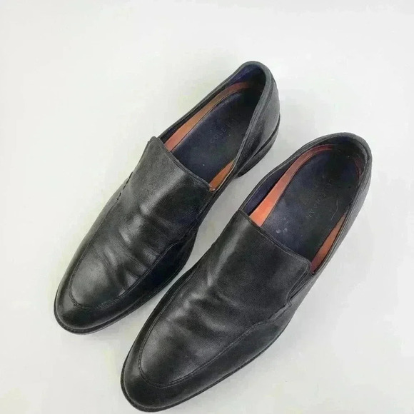 Cole Haan Grand OS Lenox Hill Venetian Black Leather Slip On Dress Loafers - 12